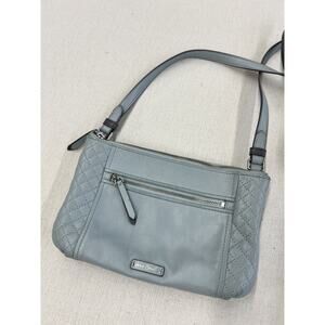 Vera Bradley Leather Crossbody Bag Dusty Blue